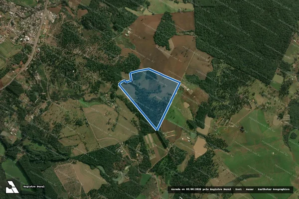 Imagem de satélite de Área de Terras - Parte 1 em Chapecó - SC