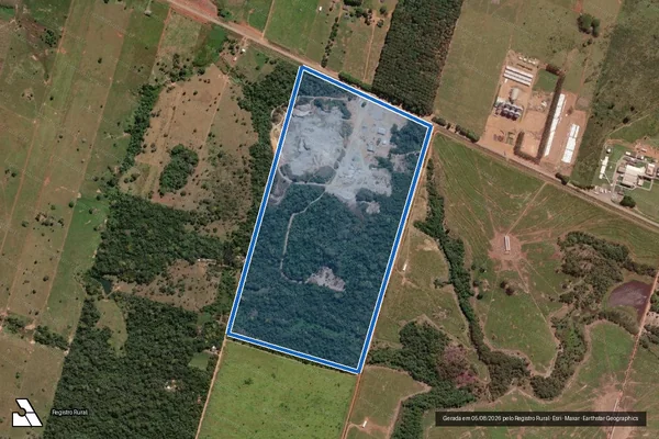 Imagem de satélite de SITIO OKUBO (LOTE RURAL Nº 382/1-A) - GLEBA A em Alta Floresta - MT