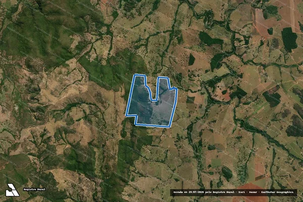 Imagem de satélite de FAZENDA SÃO MIGUEL E SAMAMBAIA - 001 em Aurilândia - GO