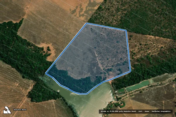 Imagem de satélite de FAZENDA BELO HORIZONTE Parte Remanescente do Lote 15 Loteamento Tranqueira Gleba 03 e  Pau Seco - 001 em Figueirópolis - TO