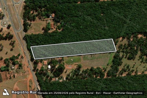 Imagem de satélite de FAZENDA TRÊS BARRAS - Parte 4 em Paraguaçu Paulista - SP