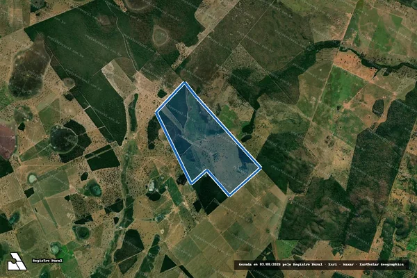 Imagem de satélite de FAZENDA CARANDAZINHO - Parte 01 em Cáceres - MT