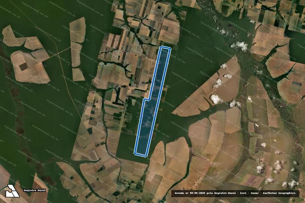 Imagem de satélite de Fazenda Vitória em Querência - MT