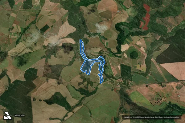 Imagem de satélite de Fazenda Santa Lourdes - Parcela 1-A em Ribeirão Bonito - SP