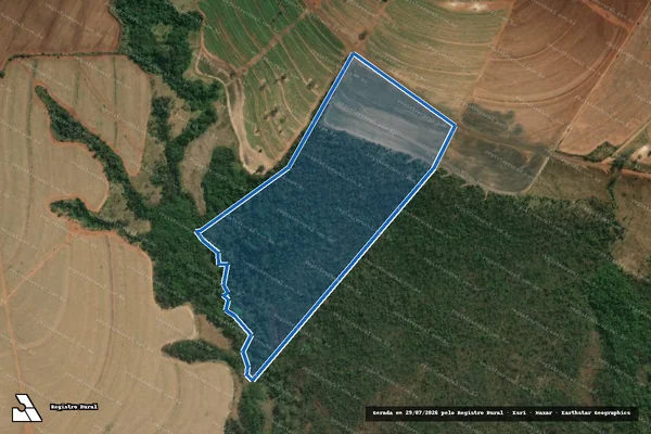 Imagem de satélite de FAZENDA SANTANA - FAZENDA SANTANA ? GLEBA02 em Patrocínio Paulista - SP