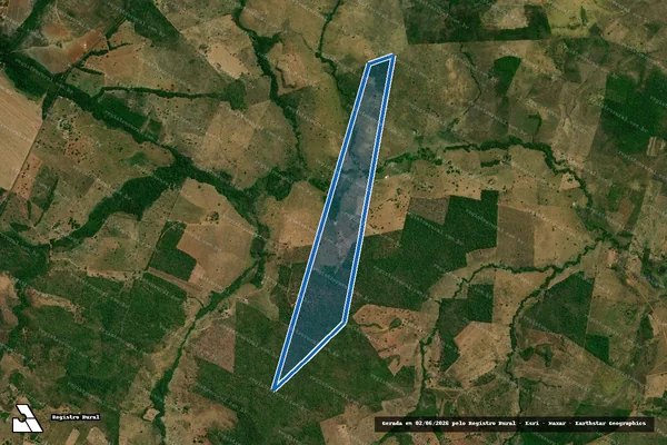 Imagem de satélite de FAZENDA MURICI - Parte 1 em Fortaleza dos Nogueiras - MA