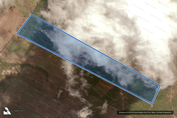 Imagem de satélite de LOTE ? 495 ? P.A SÃO VICENTE - Gleba 495 em Flores de Goiás - GO