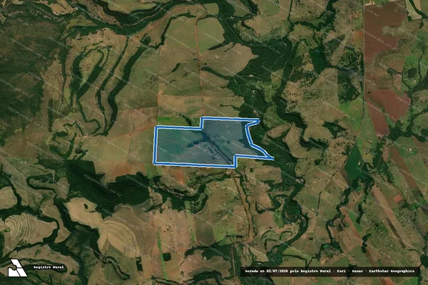 Imagem de satélite de Fazenda São Lourenço - Parcela 1 em Jaciara - MT