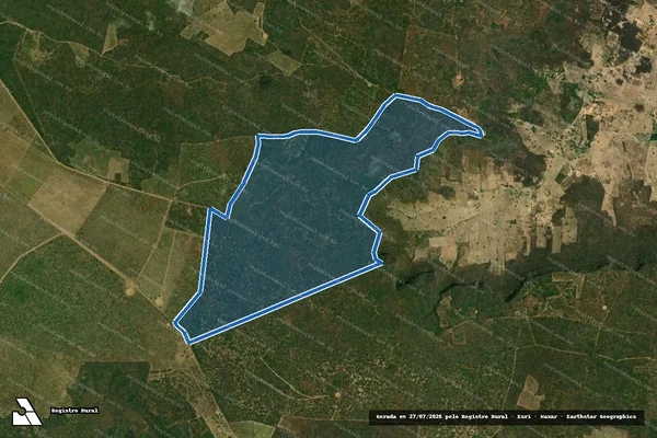 Imagem de satélite de SERRA SÍTIO DE FORA E CALUMBI - (parcela 04) em Ipubi - PE