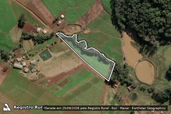 Imagem de satélite de AREA MATRICULA 3610 - PARCELA 03 em Passo Fundo - RS