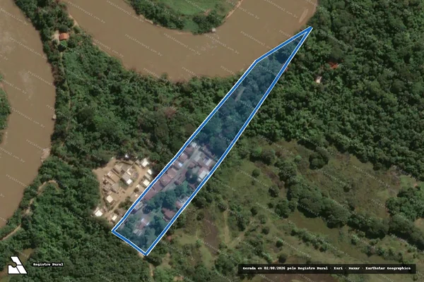 Imagem de satélite de IMÓVEL RURAL - Parte 1 em Rincão - SP