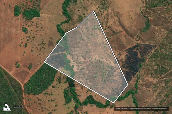 Imagem de satélite de LOTES N°6-A; 6-B (PARTE) E 07 DO LOTEAMENTO SÃO LOURENÇO DO PARAÍSO - Gleba 06 em Minaçu - GO