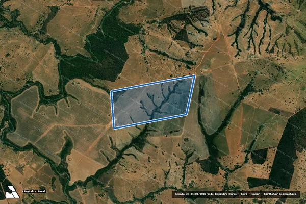 Imagem de satélite de Fazenda Aldeia Maria - Parte 1 em Sanclerlândia - GO