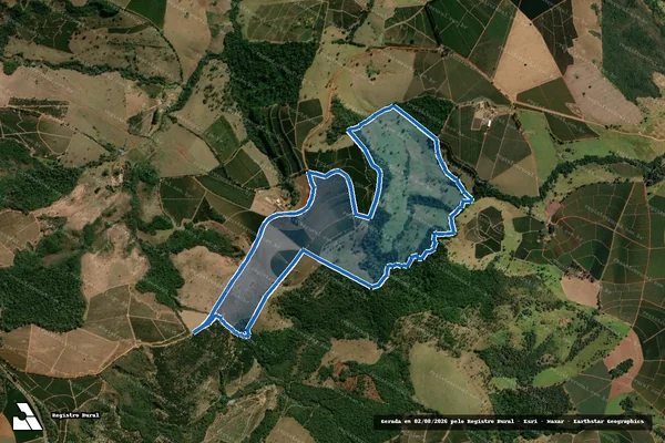 Imagem de satélite de Fazenda Mutambo - Gleba 01 em Ibiraci - MG