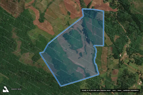 Imagem de satélite de Fazenda do Campinho - Parte 1 em Cerro Negro - SC