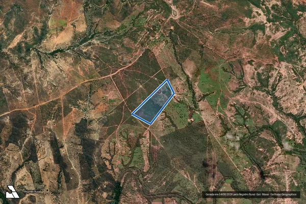 Imagem de satélite de Fazenda Rancharia - Fazenda Rancharia Gleba 04 em Campo Azul - MG