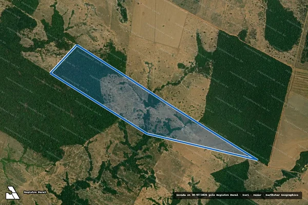 Imagem de satélite de FAZENDA PARAÍSO - Parcela 1 em Juara - MT