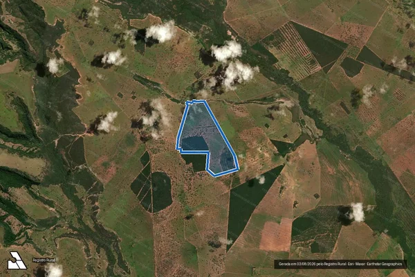 Imagem de satélite de FAZENDA SÃO JUDAS TADEU - DESMEMBRADA em Corguinho - MS