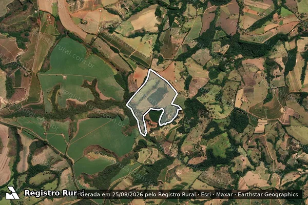 Imagem de satélite de Fazenda Quilombo - Parte 1 em Ingaí - MG