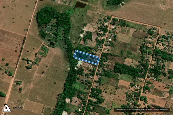 Imagem de satélite de P. A. Vila Rural Júlio Firmino Domingues ? Lote nº 120 - Parte 1 em Alta Floresta - MT