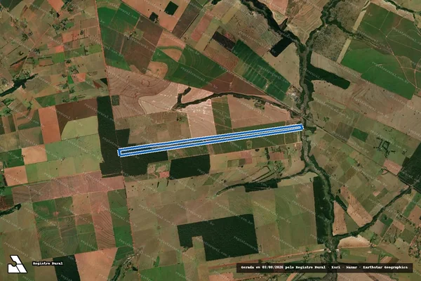 Imagem de satélite de Lote nº 8-B, Gleba 7, Colônia Paranavaí - Matrícula 2022 em Amaporã - PR