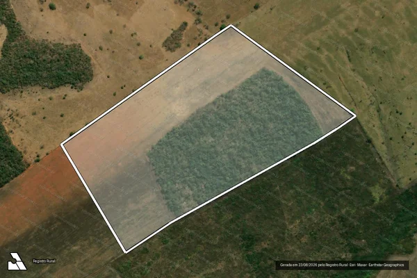 Imagem de satélite de FAZENDA NOSSA SENHORA DA GUIA - ÁREA B em Novo São Joaquim - MT