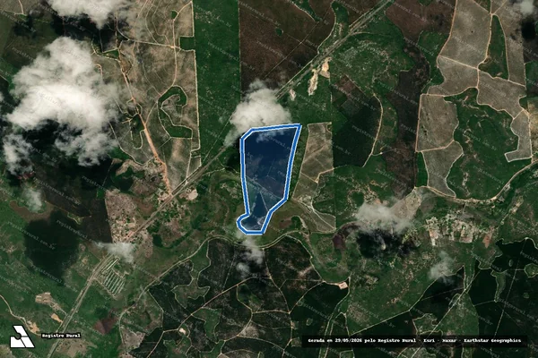 Imagem de satélite de Fazenda Ilha do Tesouro - Parte 1 em Alagoinhas - BA