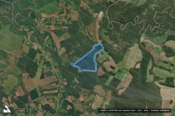 Imagem de satélite de Fazenda Roseira I - Única em Rio Negro - PR