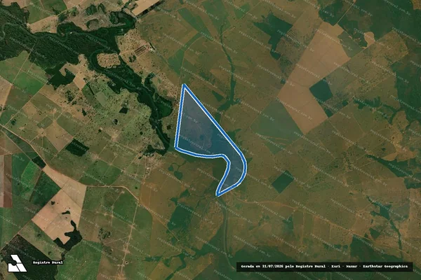 Imagem de satélite de Fazenda Santa Terezinha em Rio Branco - MT