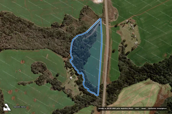 Imagem de satélite de Pontão - Pontão em Tupanci do Sul - RS