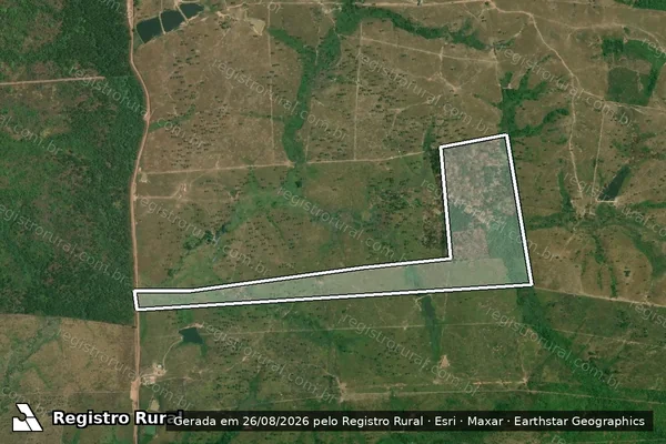 Imagem de satélite de FAZENDA SANTOS - Gleba 01 em Bom Jardim - MA