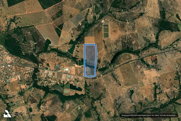 Imagem de satélite de Fazenda Palmeiras - Parcela 2 em Jussara - GO