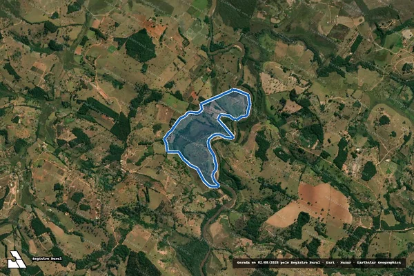 Imagem de satélite de Fazenda Mumbaça e Pará - Parte 1 em Carmópolis de Minas - MG