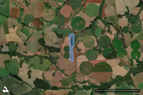 Imagem de satélite de FAZENDA CAMPININHA GLEBA A - Parcela 1 em Paranapanema - SP