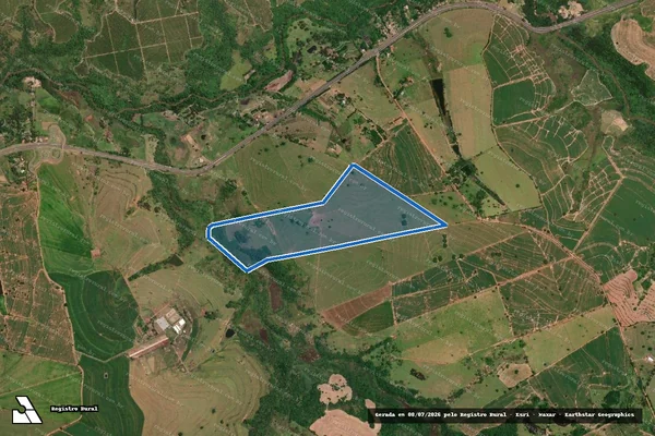 Imagem de satélite de Sítio São José e Santa Maria - Parte 1 em Marília - SP