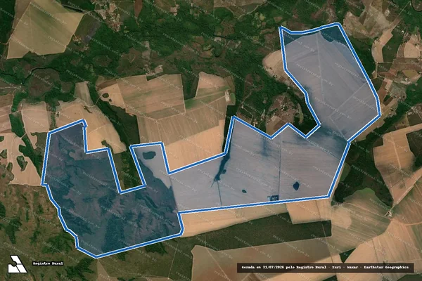 Imagem de satélite de Fazenda Alpha Ville - Alpha Ville II em Campos Lindos - TO