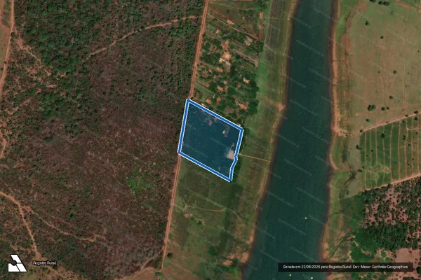 Imagem de satélite de Fazenda Bonito - Fazenda Bonito em Campina Verde - MG