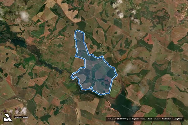 Imagem de satélite de Fazenda Recando Alegre - Parte Remanescenete em Serranópolis - GO