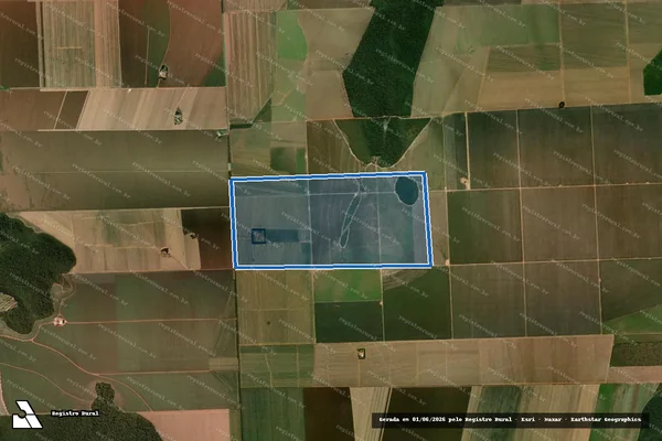 Imagem de satélite de FAZENDA ESMERALDA / Parte 1 em Comodoro - MT