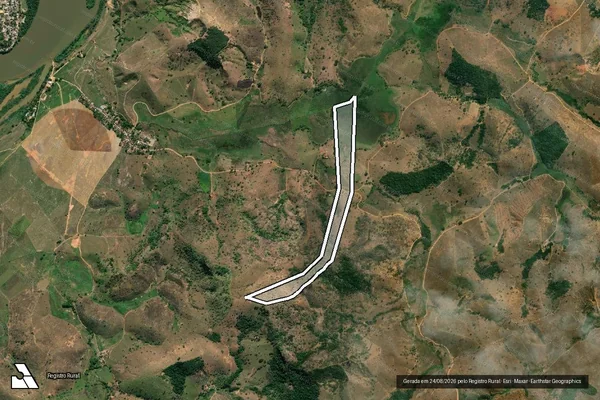 Imagem de satélite de FAZENDA VALE VERDE - Gleba 03 em Fernandes Tourinho - MG