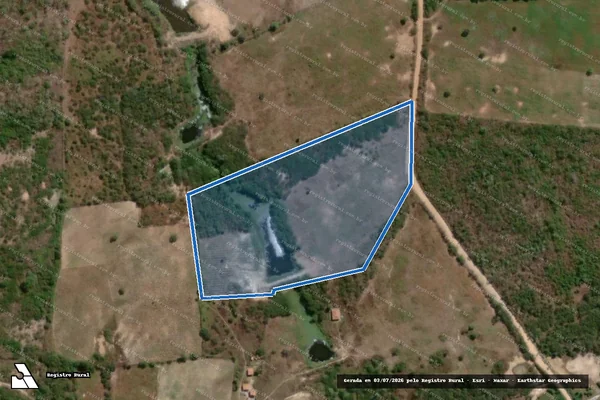 Imagem de satélite de AÇUDE DOS PINHEIROS ? LOTE 0021 - Parte 1 em Ibicuitinga - CE