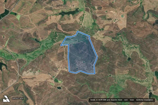 Imagem de satélite de Fazenda Jose Antonio Rocha - Parte 2 em Canhoba - SE