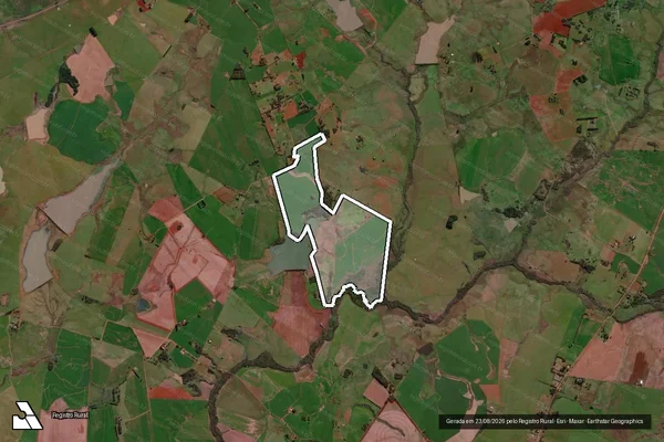 Imagem de satélite de Fazenda Santo Antônio 2 - Fazenda Santo Antônio 2 em Santo Antônio das Missões - RS