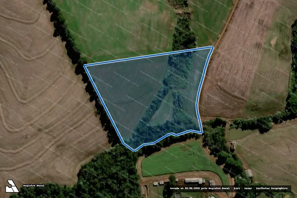 Imagem de satélite de LOTE RURAL Nº 94-C-1, DA GLEBA Nº 03, DA COLÔNIA MIRIM - Única em Chopinzinho - PR
