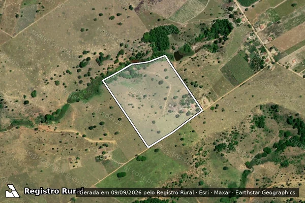 Imagem de satélite de PARCELA RURAL Nº 50 - PARTE 09 - PARTE 06 em Porto Seguro - BA