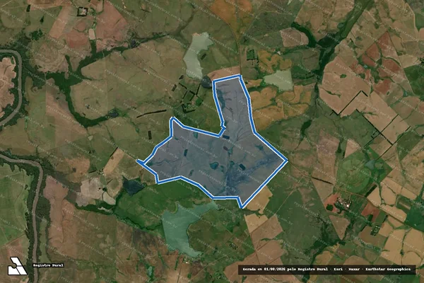 Imagem de satélite de Fazenda São Jorge - Gleba 06 em Alegrete - RS