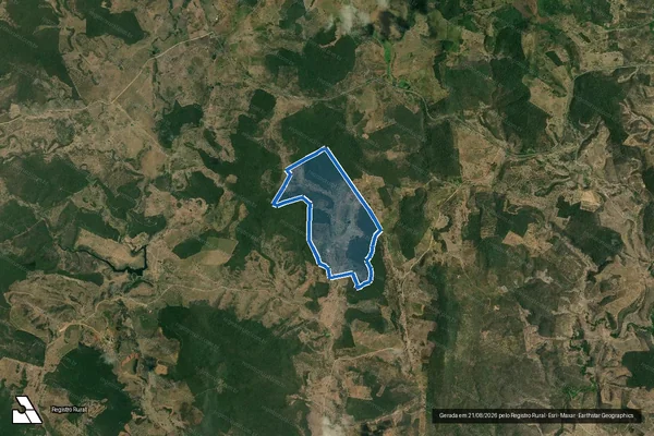 Imagem de satélite de Fazenda Baixa Verde - Parcela 1 em Mundo Novo - BA