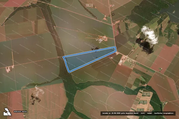 Imagem de satélite de FAZENDA BOTUCATU II - PERIMETRO em Lucas do Rio Verde - MT