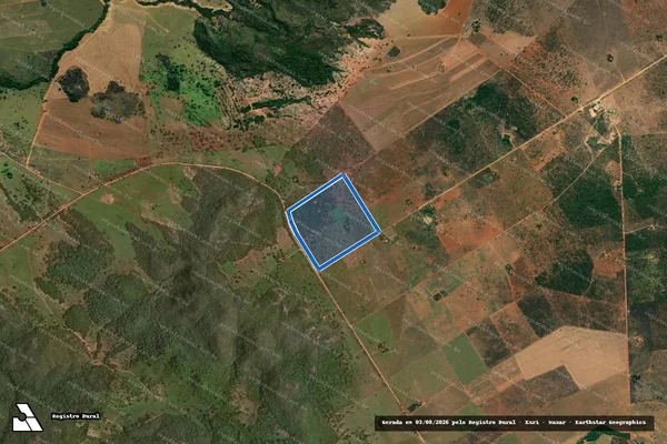 Imagem de satélite de Lote 28 ? Projeto de Assentamento Vale do Bijuí - Lote 28 em Campinaçu - GO
