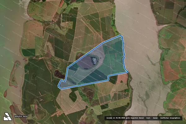 Imagem de satélite de Fazenda Salitre em Frutal - MG
